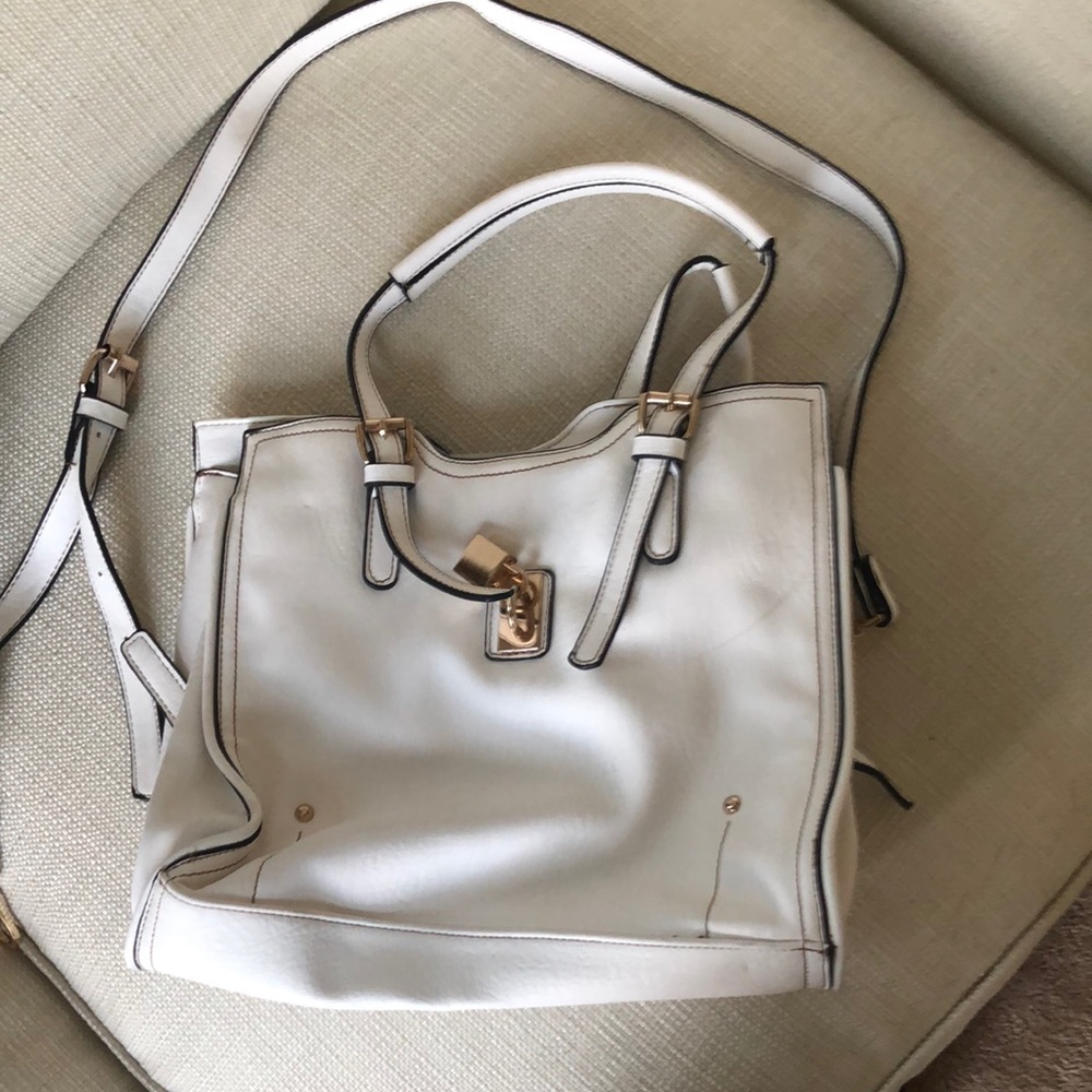White handbag